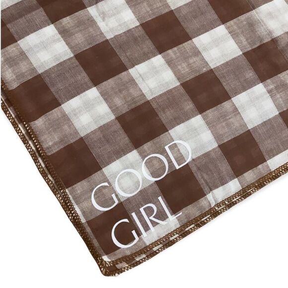 NWT Wool + Pepper Co. Good Girl Reversible Flannel Dog Bandana - Picture 3 of 5